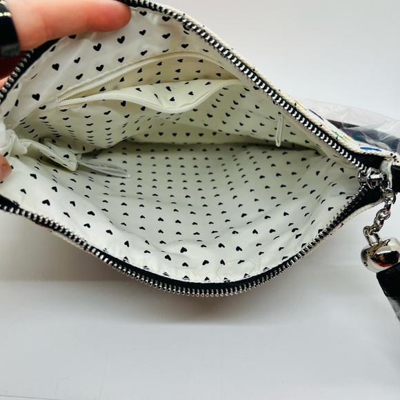 NWT Brighton Bag Holiday Love & Joy Crossbody Pouch Artsy Rainbow Hearts Purse - Picture 7 of 13